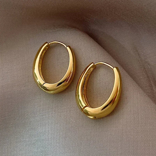 Metal Drop for Woman Vintage Hoop Earring